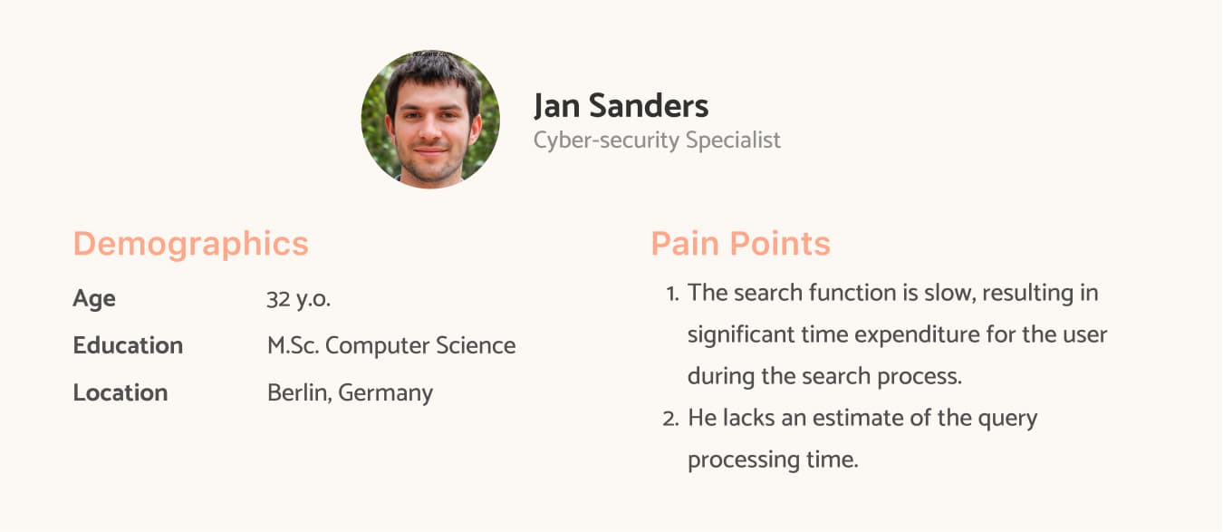 The analyst persona